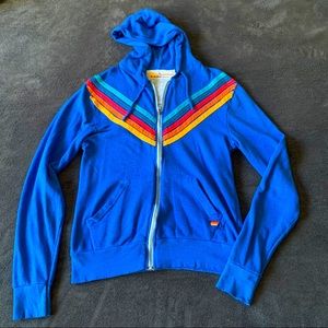 Aviator Nation zip up hoodie sweatshirt.